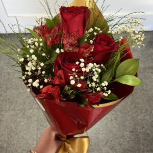 Mini Buquê Rosas Vermelhas