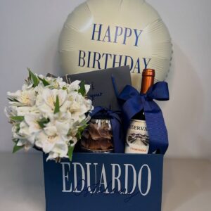 Box Happy Birthday Blue